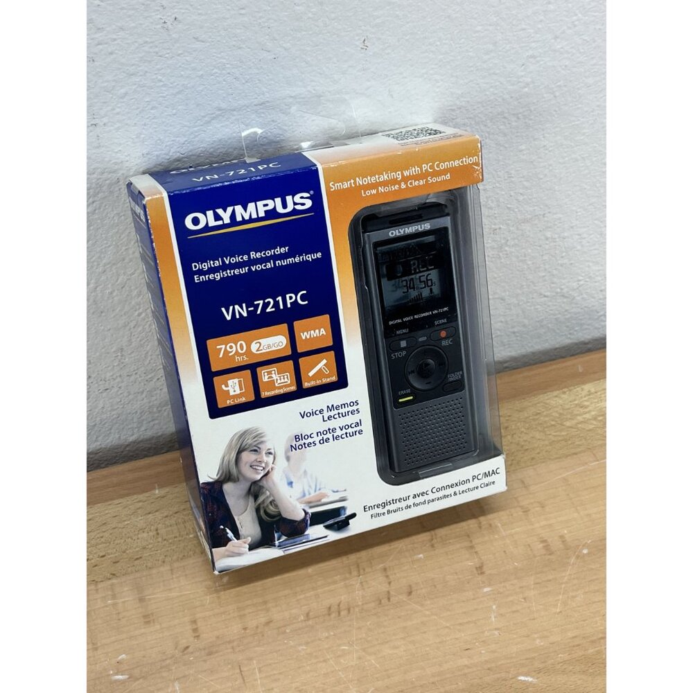 Olympus VN-721PC 2GB Digital Voice Recorder New Sealed - Picture 2 of 10